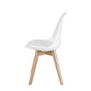 Ver imagem 5 de Mesa Eames Vidro 90cm + 4 Cadeiras Saarinen Wood Seat&Co