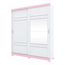 Ver imagem 2 de Guarda-Roupa Roupeiro Verg 3 Gavetas 2 Portas Deslizantes Henn