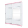 Guarda-Roupa Roupeiro Verg 3 Gavetas 2 Portas Deslizantes Henn - 2