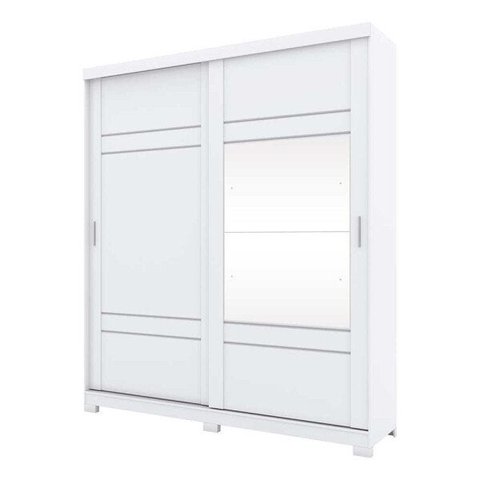 Guarda-Roupa Roupeiro Verg 3 Gavetas 2 Portas Deslizantes Henn