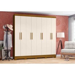 Guarda-Roupa Roupeiro Casal 8 Portas 4 Gavetas Internas Briz - 2 Guarda-Roupa Roupeiro Casal 8 Portas 4 Gavetas Internas Briz - 2