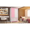 Ver imagem 5 de Guarda Roupa 2 Portas Deslizantes 4 Gavetas BE25 Briz