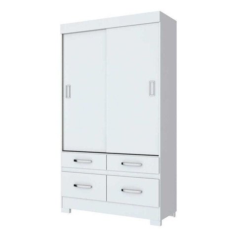 Guarda Roupa 2 Portas Deslizantes 4 Gavetas BE25 Briz