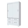 Guarda Roupa 2 Portas Deslizantes 4 Gavetas BE25 Briz - 1