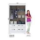 Ver mais imagens de Guarda Roupa 2 Portas Deslizantes 4 Gavetas BE25 Briz