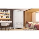 Ver imagem 1 de Guarda Roupa 2 Portas Deslizantes 4 Gavetas BE25 Briz