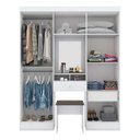 Ver imagem 5 de Guarda-Roupa Roupeiro Casal Flex 6 Portas 2 Gavetas com Espelho Briz