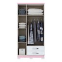 Ver imagem 3 de Guarda-Roupa Roupeiro Solteiro Flex Açaí 3 Portas 2 Gavetas Henn