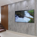 Ver mais imagens de Fita Metalizada Decorativa Painel Parede Efeito Marmore 1 Metro Decoração Ripado Cabeceira Sala