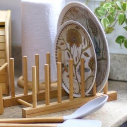 Porta Pratos de Bambu Nature - 4