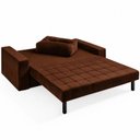 Ver imagem 2 de Sofá Cama Casal em Tecido Veludo 182cm com Espuma D28 Murilo