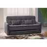 Sofá Cama Madalena 3 Lugares Chumbo Matrix - 4
