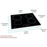 Cooktop de Indução Midea Cyb40P2 4 Bocas 7200W Preto 220V - 10