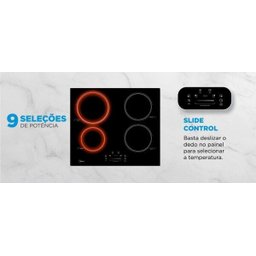 Cooktop de Indução Midea Cyb40P2 4 Bocas 7200W Preto 220V - 7