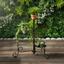 Ver imagem 2 de Floreira Articulada de Madeira e Ferro - Painel Jardim Vertical e Suporte de Vasos