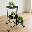Ver imagem 1 de Floreira Articulada de Ferro para Plantas 3 Andares Suporte de Vasos Decorativo Jardim Vertical