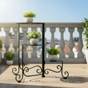 Ver imagem 1 de Floreira Articulada de Madeira e Ferro - Painel Jardim Vertical e Suporte de Vasos