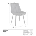 Ver imagem 7 de Kit 4 Cadeiras Estofadas Chicago - Preto