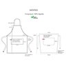 Avental Verde Cintura Algodao Cafeteria Bar Vegano Spa 2un - 4