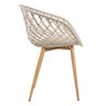 Kit 4 Cadeiras Clarice Nest com Apoio de Braços - Sidera - Nude - 4
