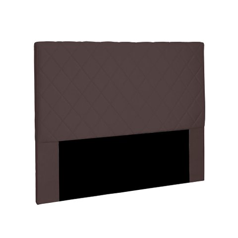 Cabeceira Dubai Para Cama Box Queen 160 cm Suede Café - D’Rossi