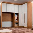 Ver imagem 2 de Guarda Roupa Modulado Solteiro Safira 007 em MDF com 7 Portas e 4 Gavetas