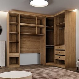 Guarda Roupa Modulado Solteiro Safira 007 em Mdf com 7 Portas e 4 Gavetas - 2