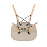 Kit 4 Cadeiras Charles Eames Eiffel Dsw - Base de Madeira Clara - Nude - 5