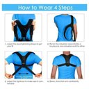 Ver imagem 2 de Cinta Corretor Postural Unissex Suporte Ajustável Ombros