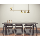 Ver imagem 2 de Pendente Moderno Quarto Sala Madri Dourado Lixado Spotline