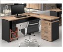 Ver imagem 1 de Mesa para Escritório em L Web30 1,35M 4 Gavetas - Calvi/Preto