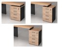 Ver imagem 3 de Mesa para Escritório em L Web30 1,35M 4 Gavetas - Calvi/Preto
