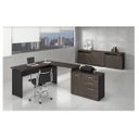 Ver imagem 2 de Mesa para Escritório Web30 1,20 + Balcão 1Pt 3Gv Marsala/Preto