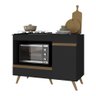 Balcão para Cooktop e Forno 105cm 1 Porta 1 Gaveta Veneza Multimóveis Mp2258 - 2