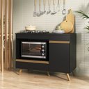 Ver imagem 1 de Balcão para Cooktop e Forno 105cm 1 Porta 1 Gaveta Veneza Multimóveis MP2258