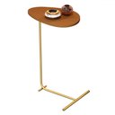 Ver imagem 2 de Mesa de Canto Orgânica Alamanda Nature/dourado - Jb Bechara