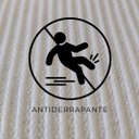 Ver imagem 4 de Jogo Tapete Cozinha Natural Algodão Antiderrapante 3 Peças Maze Preto