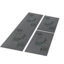 Ver imagem 2 de Jogo Tapete Cozinha Chumbo Algodão Antiderrapante 3 Peças Folhas