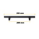 Ver imagem 5 de Puxador para Portas e Gavetas 288 mm x Ø12 mm Preto 4 peças