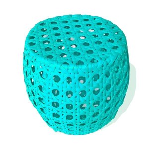 Puff Bahamas Banco de Jardim Seat Garden Decoração Área Lazer Piscina Pergolado Colorido Alumínio