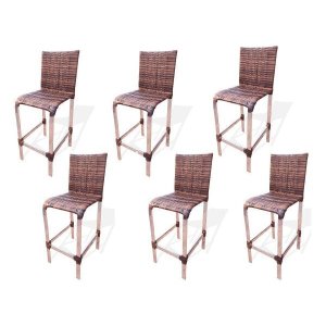 BANQUETA ALTA - KIT C/ 6 BANQUETAS 60CM PARA BALCÃO BAR BANCADA COZINHA AMERICANA ÁREA GOURMET CHURR