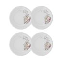 Ver imagem 1 de Jogo de Pratos de Sobremesa 4 Peças 19cm Eterna Porcelana Schmidt