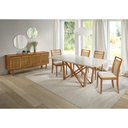 Ver imagem 4 de Kit com 2 Cadeiras de Jantar Alexia Encosto em Tela - 2258 Mmj-as As-castanho Claro As-615