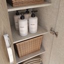 Ver imagem 6 de Armário Multiuso 2 Portas 6 Prateleiras Happy Espresso Móveis