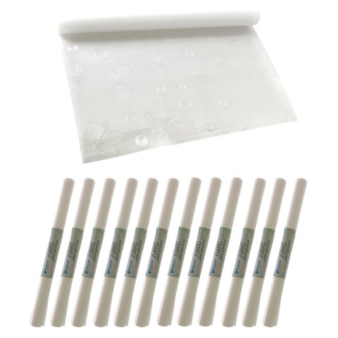 Forro para Armário Organizador Gavetas Closet Pia Prateleira Cozinha Transparente 14,4 Metros