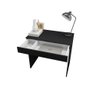 Escrivaninha Mesa para Computador Alexia 1 Gaveta Preto - 5