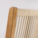 Ver imagem 5 de Kit 2 Cadeiras de Jantar sem Braços Tune Bege/Verniz Mel/Corda Areia/Tecido Gelo
