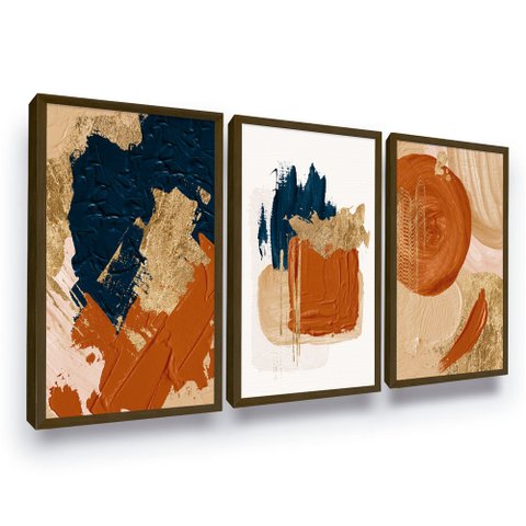 Conjunto Quadros P/ Sala Escritório Quarto Tendência