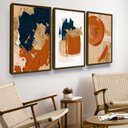 Ver imagem 2 de Conjunto Quadros P/ Sala Escritório Quarto Tendência