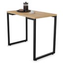 Ver imagem 2 de Conjunto Mesa de Cozinha Prattica Industrial 90cm com 2 Banquetas F02 Nature/Preto - Mpozenato